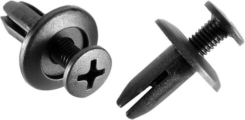 Rexka Fender Push in Type Plastic Rivets Fastener 15 x 12 x 6mm for Honda 90683-SA5-003 Prelude (Pack of 50) in Saudi Arabia