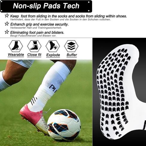 Anti-slip Soccer Socks Men Women Cushion Cotton Breathing Grip Sports Socks Rugby Yoga Baseball Hiking Running in Saudi Arabia