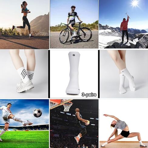 Anti-slip Soccer Socks Men Women Cushion Cotton Breathing Grip Sports Socks Rugby Yoga Baseball Hiking Running in Saudi Arabia