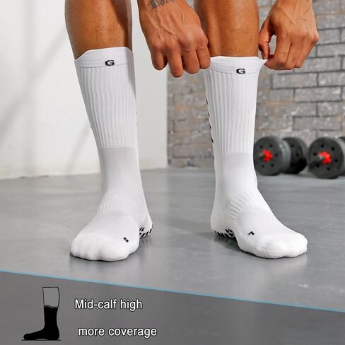 Anti-slip Soccer Socks Men Women Cushion Cotton Breathing Grip Sports Socks Rugby Yoga Baseball Hiking Running in Saudi Arabia