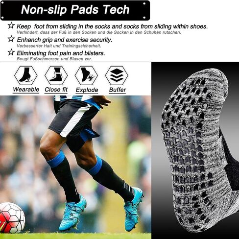 Anti-slip Soccer Socks Men Women Cushion Cotton Breathing Grip Sports Socks Rugby Yoga Baseball Hiking Running in Saudi Arabia