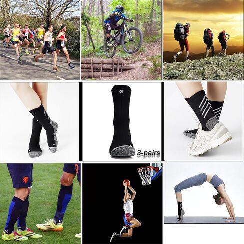 Anti-slip Soccer Socks Men Women Cushion Cotton Breathing Grip Sports Socks Rugby Yoga Baseball Hiking Running in Saudi Arabia