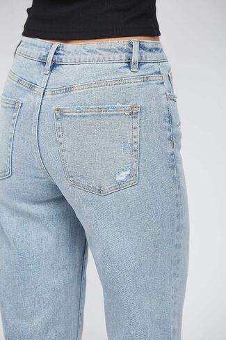 SALT TREE Mica Denim - High Rise Ankle Wide Jeans - MDP-W3034LT in Saudi Arabia