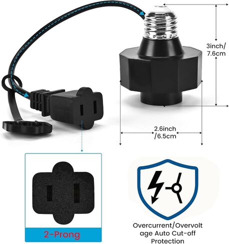 محول منفذ المقبس الخفيف لكاميرات الأمان في الهواء الطلق ، متوافق مع Wyze Cam Pan V3 ، وميض صغير ، وأضواء الشريط LED ، تعمل مع المصابيح الذكية ، 5V 1.5A in Saudi Arabia