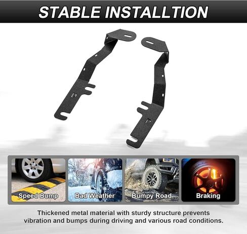 Hood Hinge Mount Brackets Ditch Light Bar Bracket Compatible with Ford F250 F350 2011-2016 Super Duty(No Drilling) in Saudi Arabia
