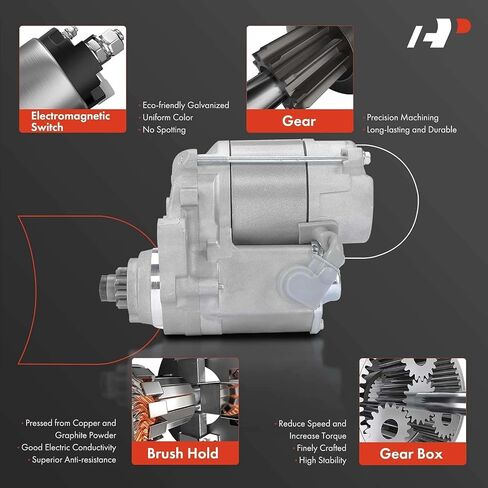 A-Premium Starter Motor Compatible with Toyota Tundra 2000-2009, 4Runner 2003-2009, Sequoia 2001-2005 & Lexus GX470 2003-2004, 4.7L, 12V 1.4KW Clockwise 9-Tooth, Replace# 228000-8800, 9622809-880 in Saudi Arabia