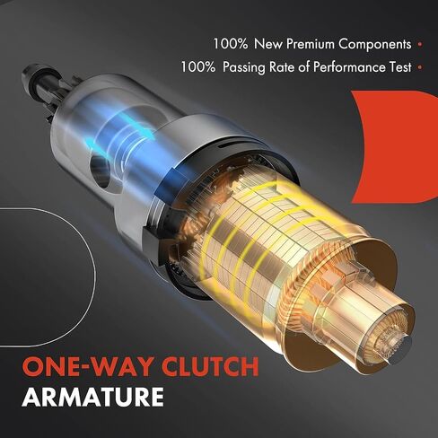 A-Premium Starter Motor Compatible with Toyota Tundra 2000-2009, 4Runner 2003-2009, Sequoia 2001-2005 & Lexus GX470 2003-2004, 4.7L, 12V 1.4KW Clockwise 9-Tooth, Replace# 228000-8800, 9622809-880 in Saudi Arabia