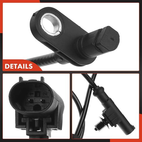 مستشعر سرعة عجلة ABS-PREMIUM ABS متوافق مع نماذج نيسان-Cube 2009-2014 L4 1.8L ، العربة-سائق خلفي وجانب الراكب ، مجموعة 2-PC ، استبدل# 47900-ED000 ، 47901-ED000 in Saudi Arabia