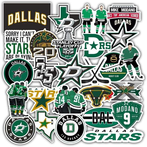 26 PCS Set of Dallas Vinyl Stars Stickers Pack Dallas Decal Stars 2-2.5 inches in Kuwait
