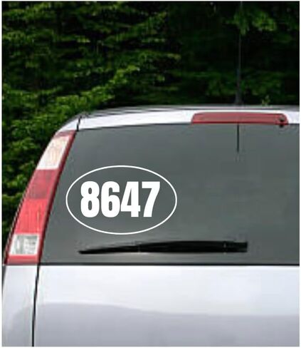 8647 7" White Decal Sticker. Stop Impeach Resist Bumper Election Good for Cars, Trucks, laptops, lockers etc in Saudi Arabia
