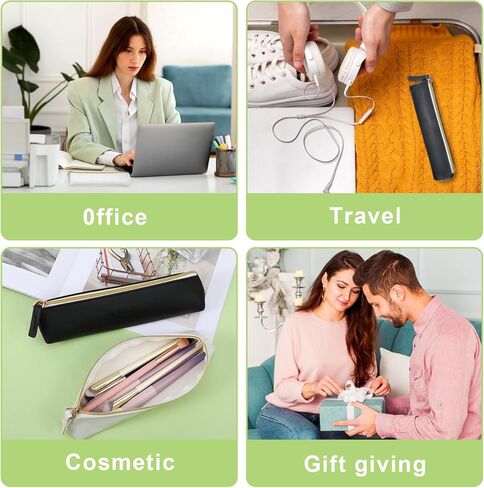 2pcs Mini cosmetic bag for purse small leather pouch small make up bag with Zipper Portable Small Cosmetic Organizer for Women and Girls, black beige, 579067_1_nDh6KXy23 in Saudi Arabia