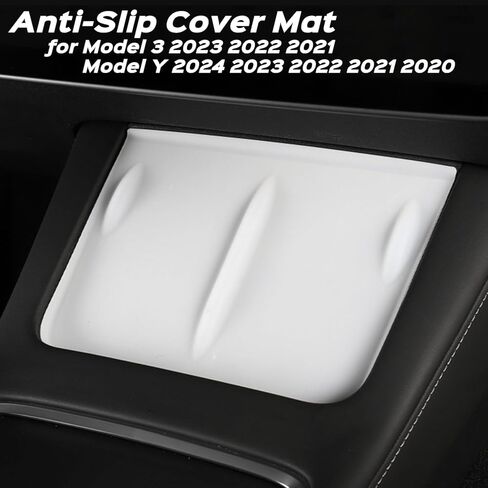 3 PCS Center Console Accessories متوافقة مع Tesla Model 3 | Y 2023 2022 2021 & Model Y 2024 حصيرة تغطية لشاشة لمس مساحة الشحن والخلفي مرآة الرؤية المحمية in Kuwait