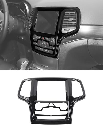 Hoolcar Center Console Navigation Panel Trim Middle Air Conditioning Vent Cover Compatible with 2014-2018 Jeep Grand Cherokee, Matte Black in Saudi Arabia