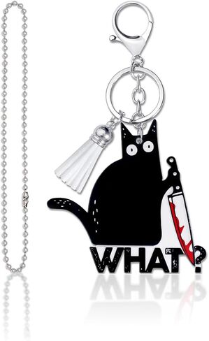 Funny Cat Keychains - Cute Bag for Women Backpack Keychain Party Favors, Gift for Cat Lovers in Saudi Arabia