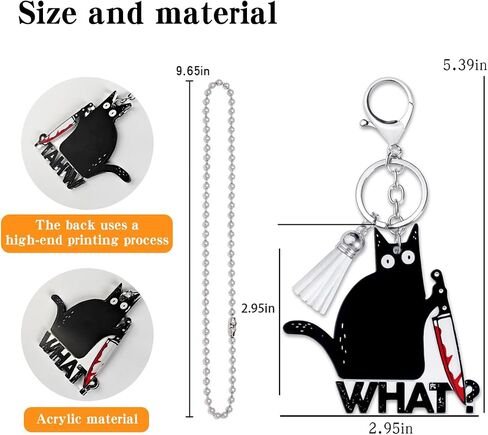 Funny Cat Keychains - Cute Bag for Women Backpack Keychain Party Favors, Gift for Cat Lovers in Saudi Arabia