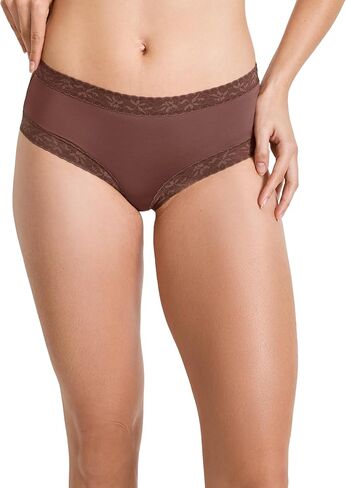 Jockey Women's Underwear Soft Stretch Lace Microfiber Hipster in Saudi Arabia