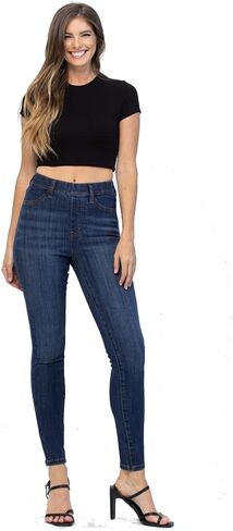 Judy Blue High Waist Patch Pocket Pull-On Skinny Jeans, 88539 in Saudi Arabia
