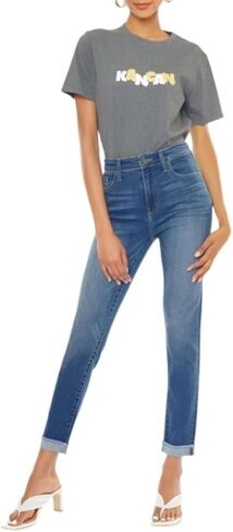 SALT TREE Kancan - Janice High Rise Cigarette Leg Jeans - Essential, KC20000 in Kuwait