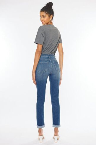 SALT TREE Kancan - Janice High Rise Cigarette Leg Jeans - Essential, KC20000 in Kuwait
