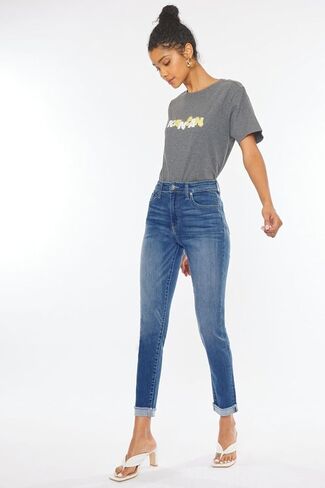 SALT TREE Kancan - Janice High Rise Cigarette Leg Jeans - Essential, KC20000 in Kuwait