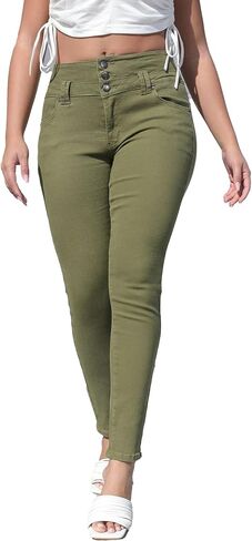 Atditama Women's Jeggings Jeans Stretch High Waisted Skinny Fitted Slim Sexy Butt Lift Women Denim Pants in Kuwait