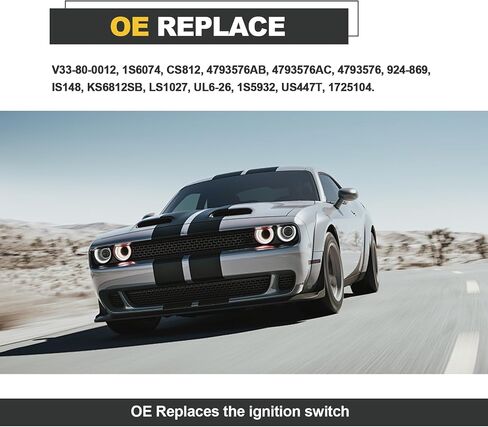 مفتاح الإشعال الكهربائي لبدء الإشعال استبدل OE# 924-869 ، 4793576 ، US447 ، V33-80-0012 ، متوافق مع Chrysler Dodge JP Plymouth ، مفتاح الإشعال الممتاز in Saudi Arabia