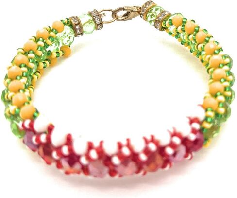 Ilde Tejido de Chango/Orula - Woven Ilde Orunmila/Shango, Yellow,Green, One Size in Saudi Arabia