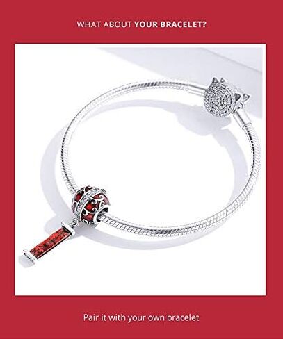 Matryoshka 925 Sterling Silver Russian Doll Charms Red Enamel Bead Charms Happy Mothers Day Christmas Charms for Bracelets for Her Mom Wife in Saudi Arabia
