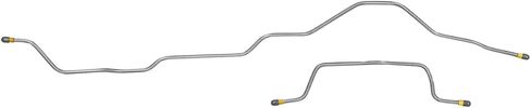 Inline Tube Compatible with 1995-01 Jeep Cherokee XJ 4WD 3/16" Rear Axle Brake Lines 2pc, Stainless in Saudi Arabia