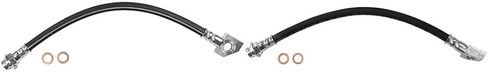 خرطوم هيدروليكي للفرامل اليمنى واليسرى - 2pcs خطوط الفرامل البديلة خراطيم فرامل مجموعة zgywautoparts لشيفروليه كورفيت 5.7L 1988-1992 in Saudi Arabia