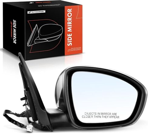 A -Premium Side Side Side Manual Mirror - متوافقة مع شيفروليه أفيو 2004 2005 2006 2007 2008 - اليدوي غير المذرع قابلة للطي أسود خارج المرآة الخلفية - استبدل# 96406189 in Saudi Arabia