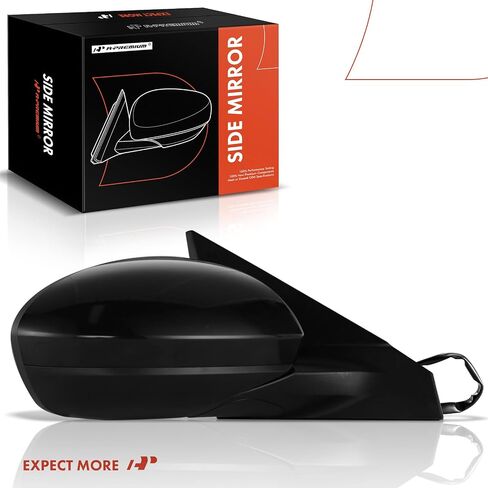 A -Premium Side Side Side Manual Mirror - متوافقة مع شيفروليه أفيو 2004 2005 2006 2007 2008 - اليدوي غير المذرع قابلة للطي أسود خارج المرآة الخلفية - استبدل# 96406189 in Saudi Arabia