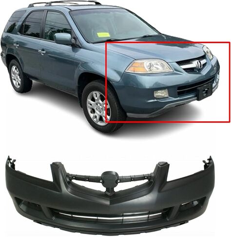 FitParts Compatible With Acura MDX 2004 2005 2006 Front Bumper Cover. New, Primed & Ready for Paint. W/Fog Light Holes. AC1000150 04711S3VA80ZZ in Saudi Arabia