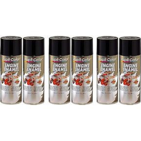 Dupli-Color DE1613 Gloss Black Engine Enamel with Ceramic 12 oz. Aerosol (6) in Kuwait