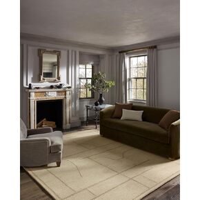 Loloi Jeremiah Brent Barrow Collection BAR-05 Ivory/Taupe 7'-9" x 9'-9" Area Rug in Saudi Arabia