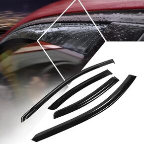 4pcs ، تنقلب رطبة حارس الشمس ، قائماً ، متماسكًا مع 15-21 سوبارو WRX & STI ، Black Smoked Black in Kuwait