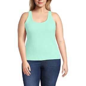 Lands 'End Women's Pointelle Rib Tank Uneck Tank in Kuwait