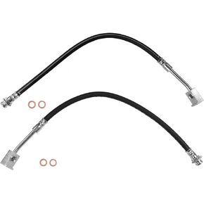 2 فرامل فرامل الفرامل الأمامية خرطوم الهيدروليكي يناسب فورد F-100 Fits Ford F-250 1973 1974 1976 1977 1978 1979 in Kuwait