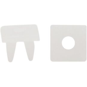 uxcell 100Pcs White Square Plastic Fastener Retainer Clips for Auto Car 6mm in Saudi Arabia