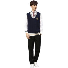 Size XS-5XL Fit 40-105kg.British School Uniform Couple Outfits Set,Cute Cheerleading Tartan Pleated Skirt. in Saudi Arabia