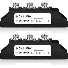 Yexiya MDK 110A (100A)-16 Solar Diode, DC Blocking Diode; Unidirectional in-line Diode, Anti Reverse Diode Peak Voltage 1600V Use Voltage Range: AC (400VAC DC3-1000VDC, Include:12VDC 24VDC in Saudi Arabia