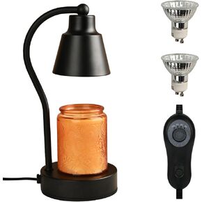ASAWASA Candle Warmer Lamp with Timer and Dimmable, Adjustable Height Vintage Electric Candle Warmer for Jar Candles，Gifts for Women Mom Christmas Birthday Thanksgiving in Kuwait