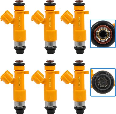 SCITOO Fuel Injectors Automotive Engine 6 Holes 6Pcs Replacement For INFINITI For EX37 2013,For INFINITI For FX37 2013,For INFINITI For G37 2008-2013,For Nissan For 370Z 2009-2020 in Saudi Arabia
