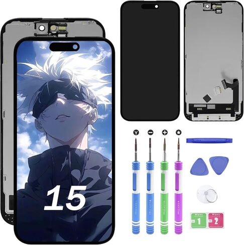 Replacement for iPhone 15 Pro Max (Model A2849 A3105 A3106 A3108) 2023 Year 6.7 inch LCD Display Digitizer Panel (Repair) LED Screen Assembly with Repair Tools in Saudi Arabia