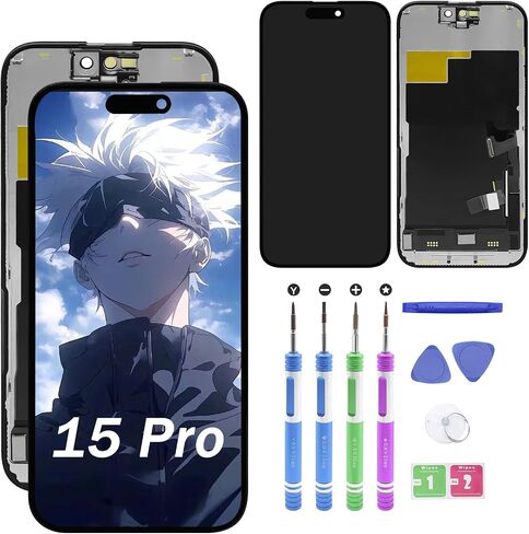 Replacement for iPhone 15 Pro Max (Model A2849 A3105 A3106 A3108) 2023 Year 6.7 inch LCD Display Digitizer Panel (Repair) LED Screen Assembly with Repair Tools in Saudi Arabia