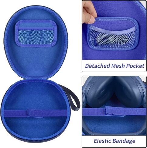 Comecase Universal Headphone Case Comepatible with JBL/for Beats/for Sony/for Bose/for Apple AirPods Max Over Ear Headphone and More, Travel Carrying Box for Bluetooth Wireless Headset -Black in Saudi Arabia