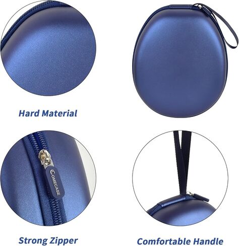 Comecase Universal Headphone Case Comepatible with JBL/for Beats/for Sony/for Bose/for Apple AirPods Max Over Ear Headphone and More, Travel Carrying Box for Bluetooth Wireless Headset -Black in Saudi Arabia