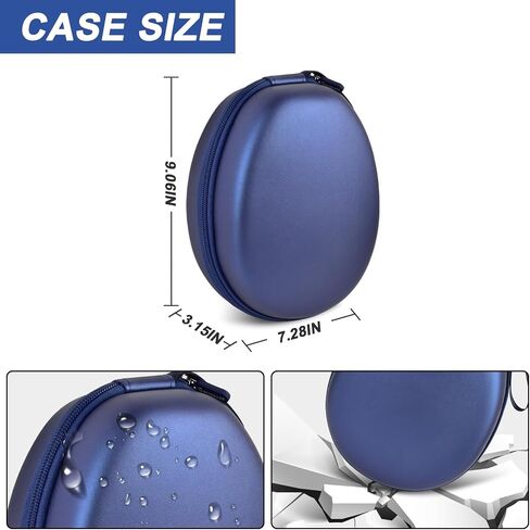 Comecase Universal Headphone Case Comepatible with JBL/for Beats/for Sony/for Bose/for Apple AirPods Max Over Ear Headphone and More, Travel Carrying Box for Bluetooth Wireless Headset -Black in Saudi Arabia