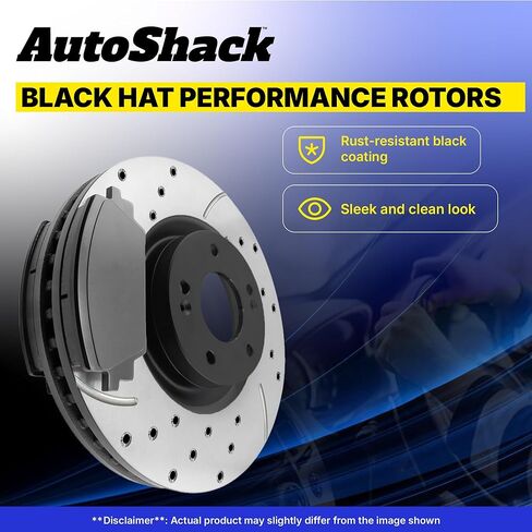 AutoShack Brake Kit Replacement for 2008-2009 Honda Accord 2.4L 3.5L V6 FWD Front Rear Drilled & Slotted E-Coated Disc Brake Rotors Ceramic Brakes Pads SCD787PR41277 in Saudi Arabia