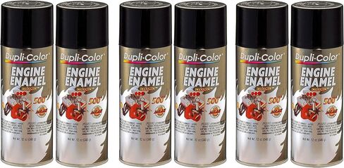 Dupli-Color DE1613 Gloss Black Engine Enamel with Ceramic 12 oz. Aerosol (6) in Saudi Arabia